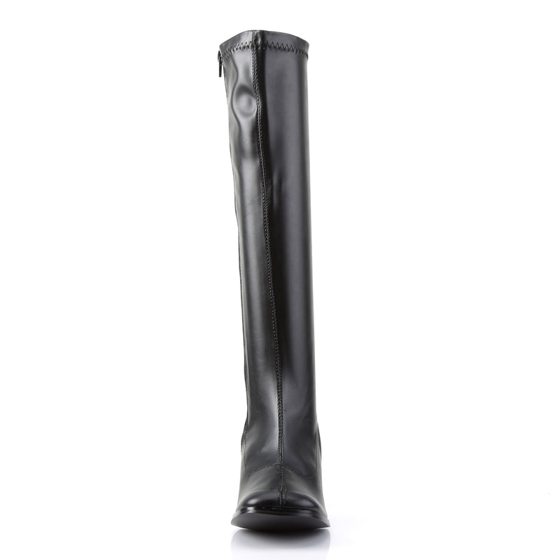 patent leather gogo boots