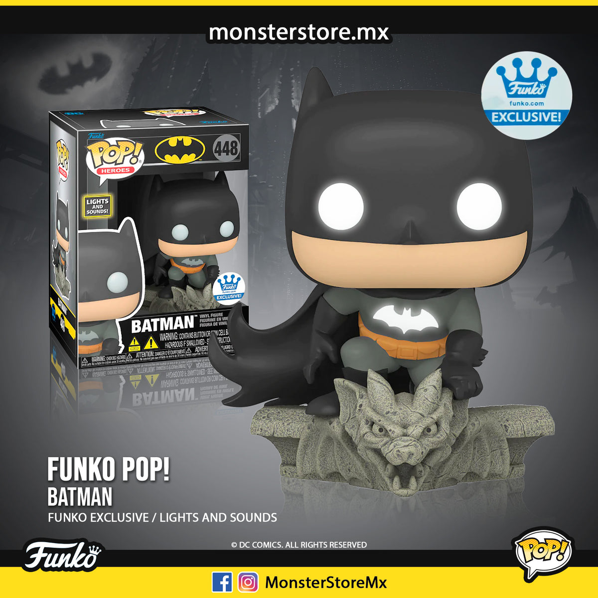 Funko Pop! Heroes - Batman #448 Funko Shop Batman – MonsterStoreMx