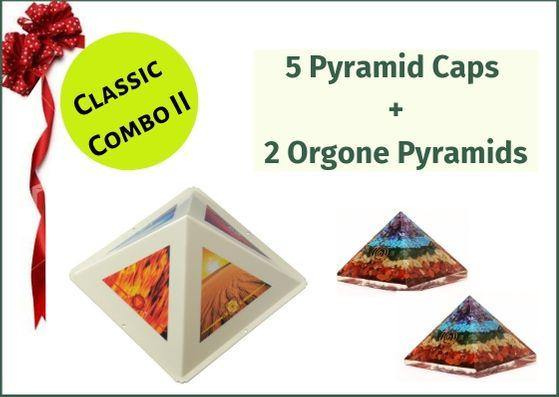 Plastic Pyramids Meditation Kit Combo with 3 Plastic Pyramid Cap, 2 Water  Bemor and 3 Table Top Pyramid - Urjafy