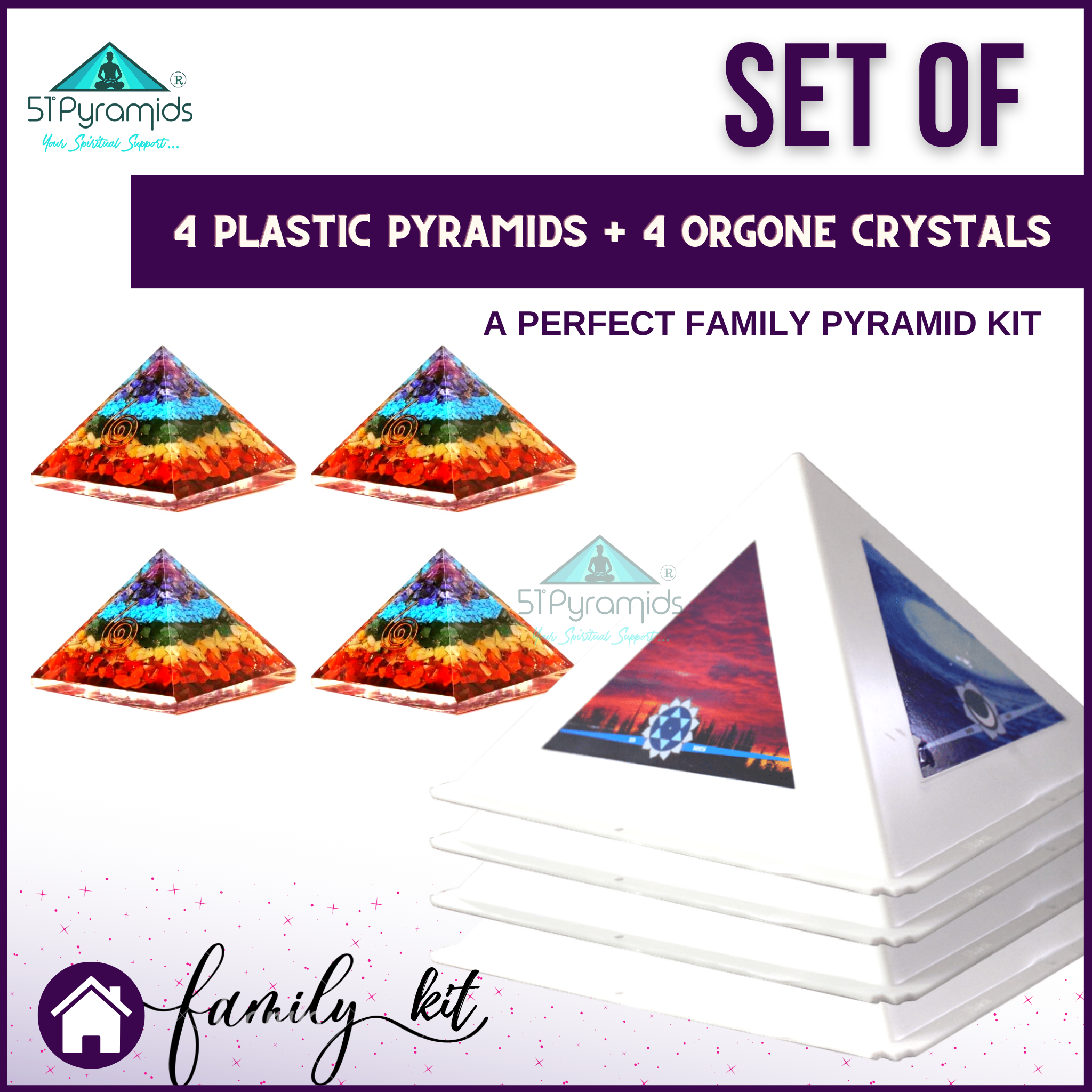 Copper Pyramid for Energizing Crystals and Stones – SPECTRUM-INDIA