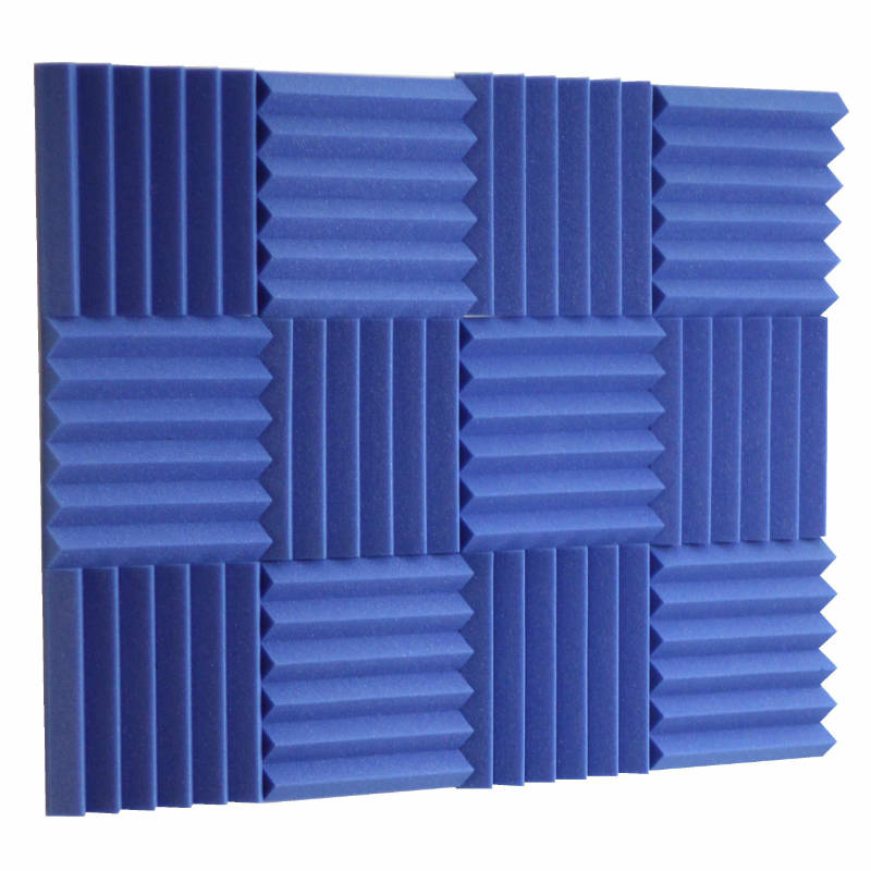 Blue Acoustic Foam Sound Absorption Panels - Soundproof Store ...