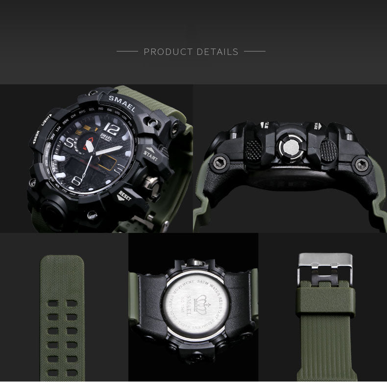 dual analog digital watch