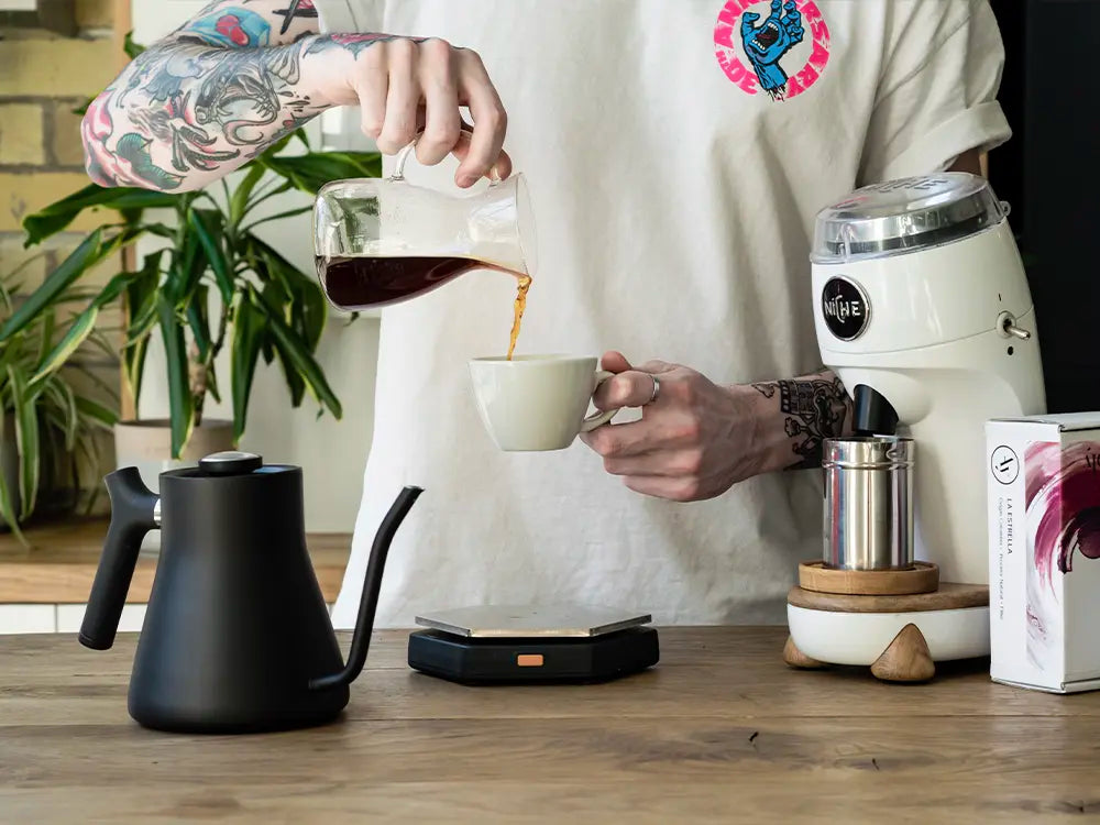 drink freshly ground coffee