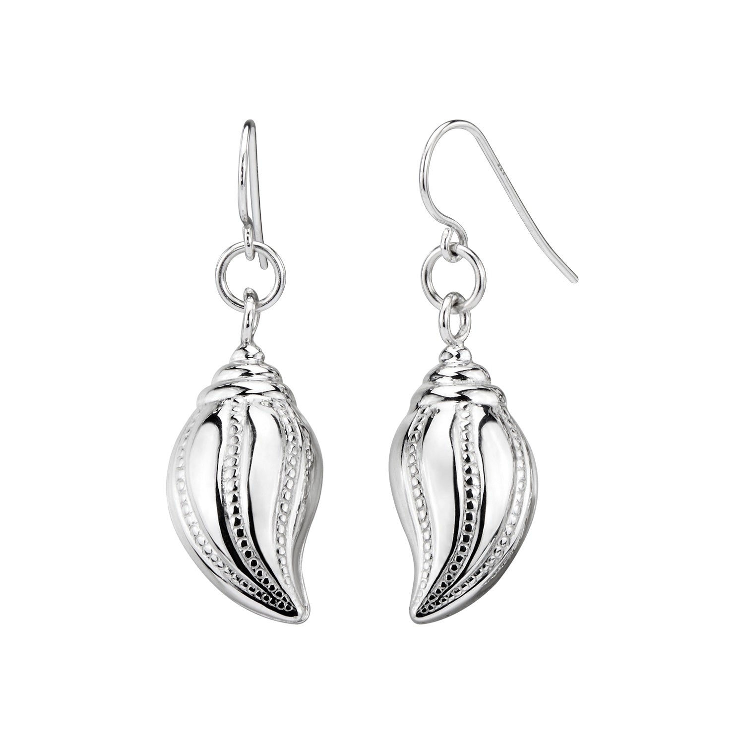 925 STERLING SILVER FILIGREE HOOP EARRINGS - Almond (Thailand