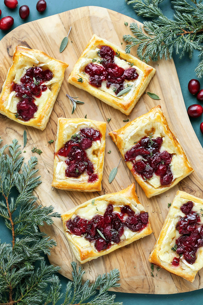 Cranberry Chutney and Brie Puff Pastry Gourmet Holiday Appetizer