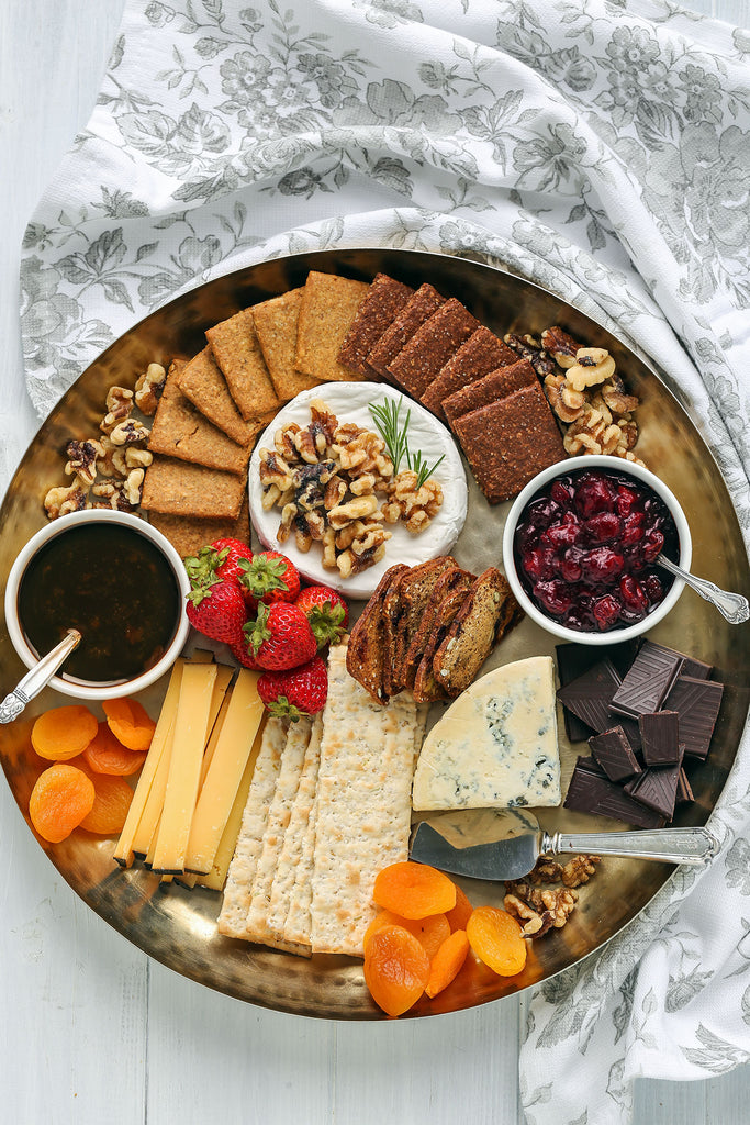 Dessert Cheese Board with Sour Cherry Jam Spread