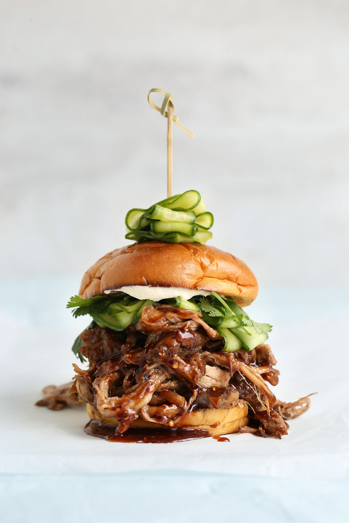 Korean Barbecue Sauce on Pulled Pork