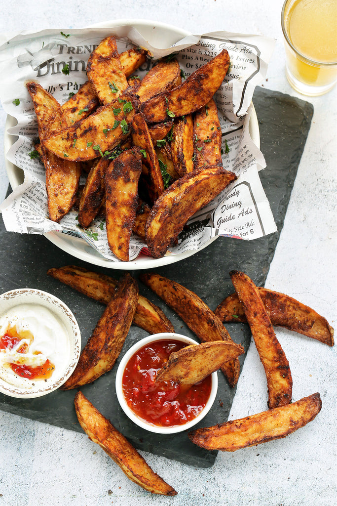 Potato Wedges with Sweet Chili Sauce