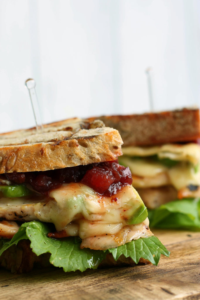 Grilled Chicken, Brie and Cranberry Chutney Sandwich