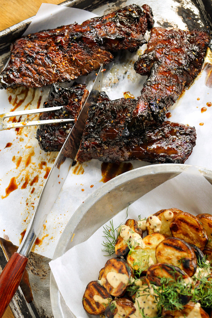 Grilled Teriyaki Steak Tips