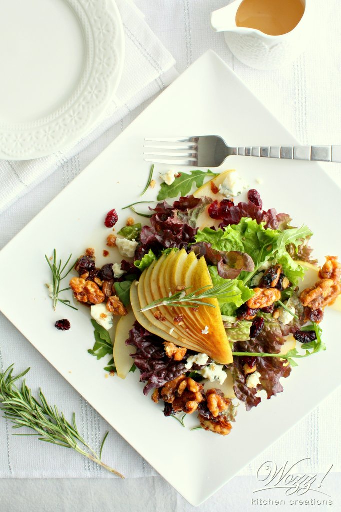 Holiday Pear Salad with Pear Vinegar