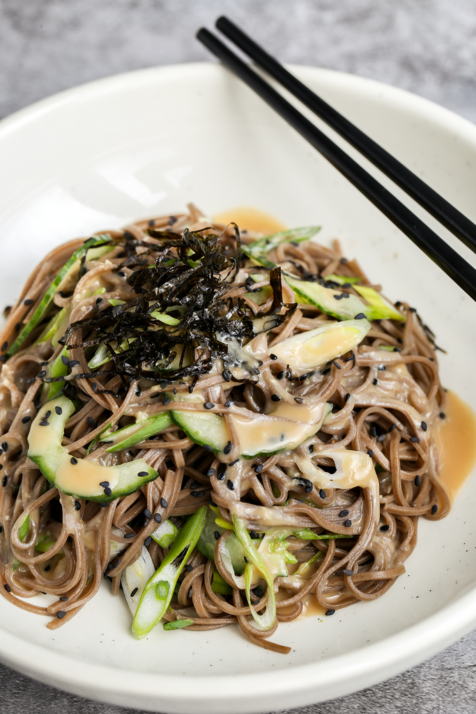 Soba Noodle Salad with Japanese Sesame Dressing