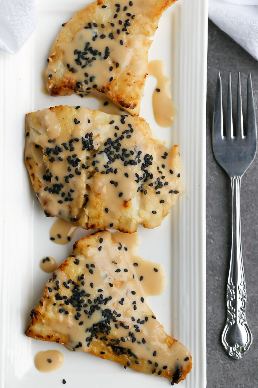 Broiled Cod with Asian Sesame Miso Sauce | Wozz! Kitchen Creations