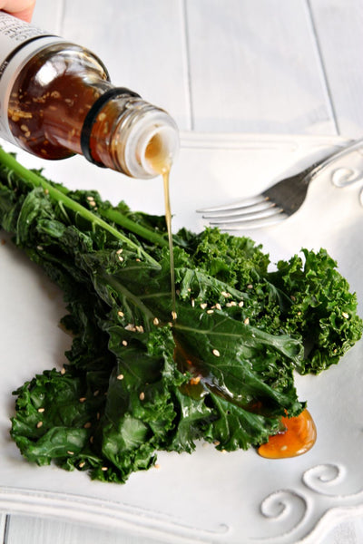 Sauteed Kale with Ginger Soy | Wozz! Kitchen Creations