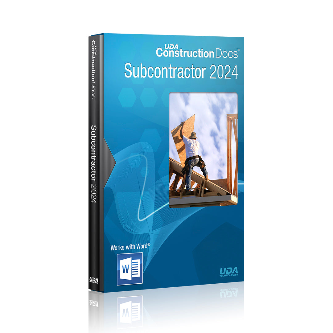UDA ConstructionDocs™ Subs 2024