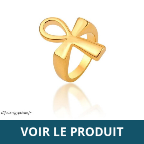 BAGUE CROIX DE ANKH BIJOUX