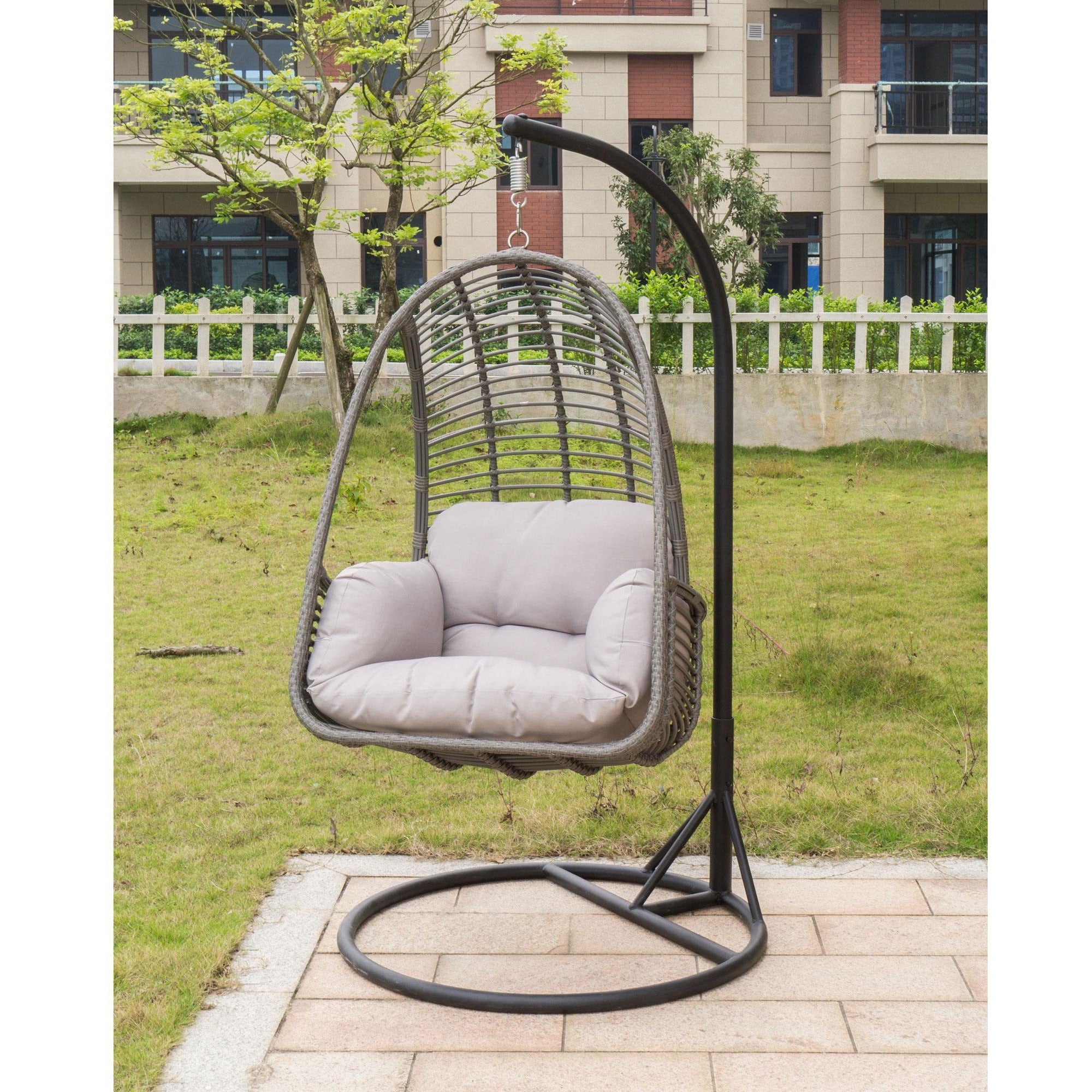 straw swing chair