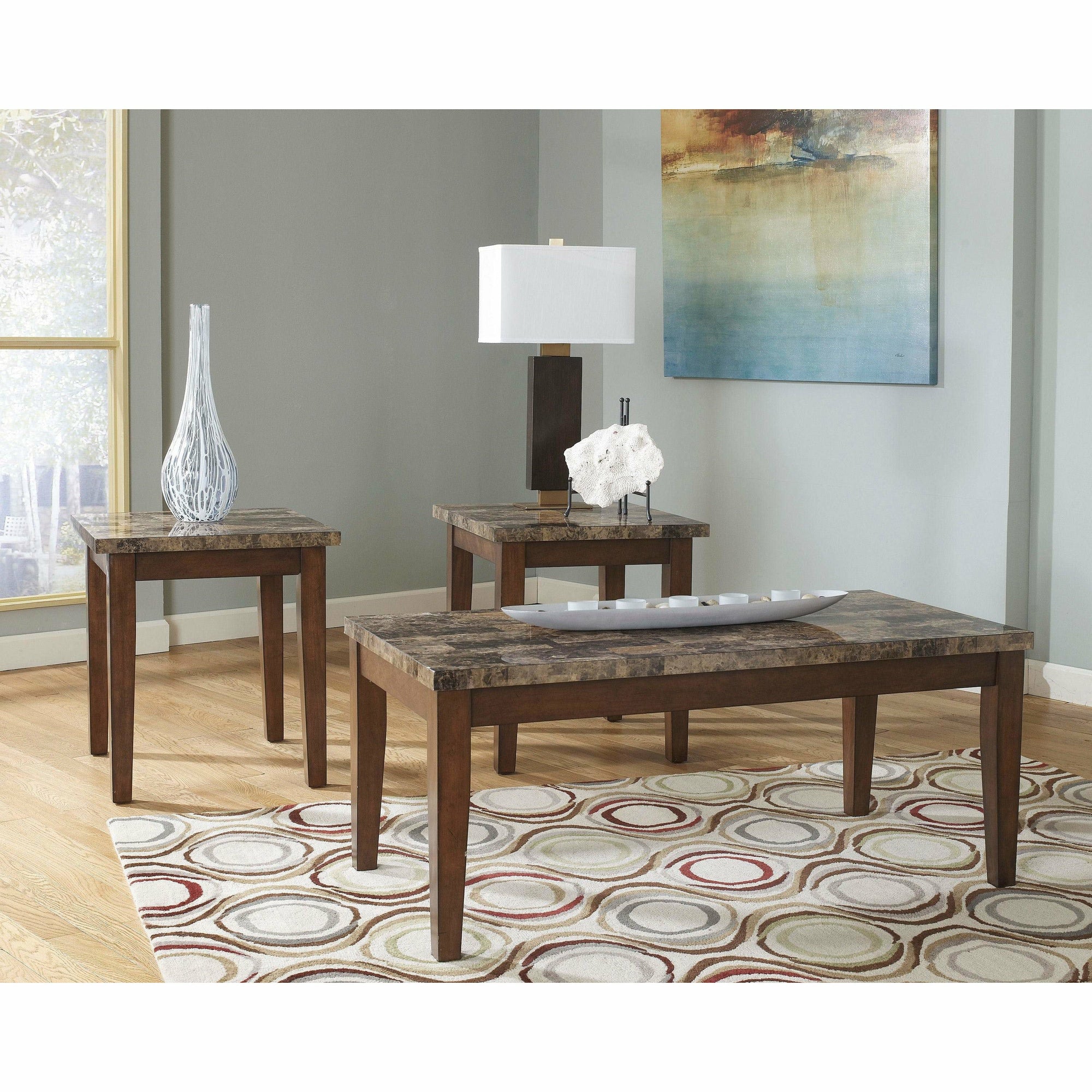 Occasional Table Sets - Piedmont 3 Piece Transitional Occasional Table Set : Occasional tables are quite versatile, and can be used for a multitude of purposes.