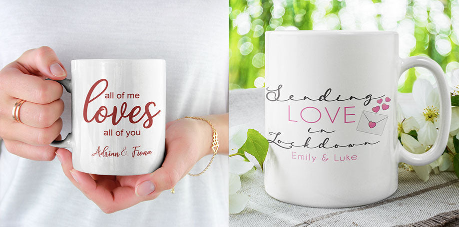 Personalised Valentine's Day Mugs | Personalised Valentine's Day Gifts 2021 | Personalised Valentine's Ideas for Lockdown | Personalised Covid Valentine's Day | WowWee.ie