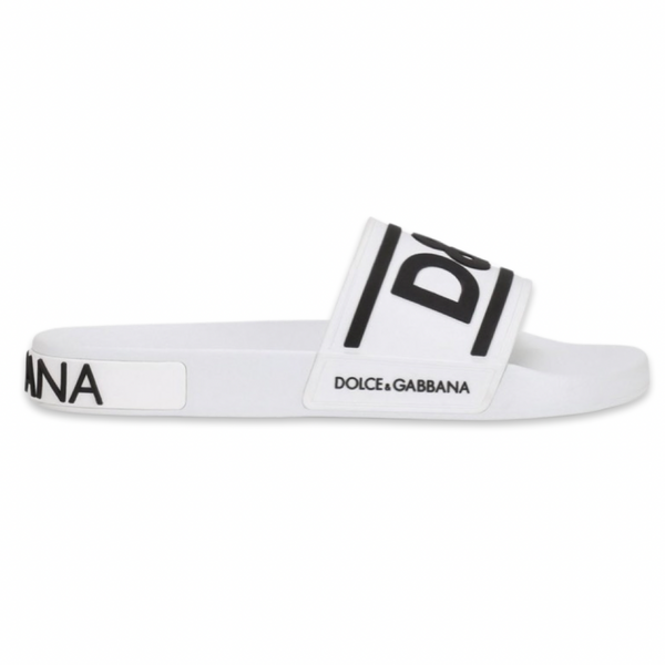 Dolce & Gabbana Slides 'White' – LuxStreet