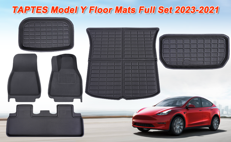 TAPTES 2021-2023 2024 Tesla Model Y Right-Hand Drive Floor Mats, Rear –  TAPTES -1000+ Tesla Accessories