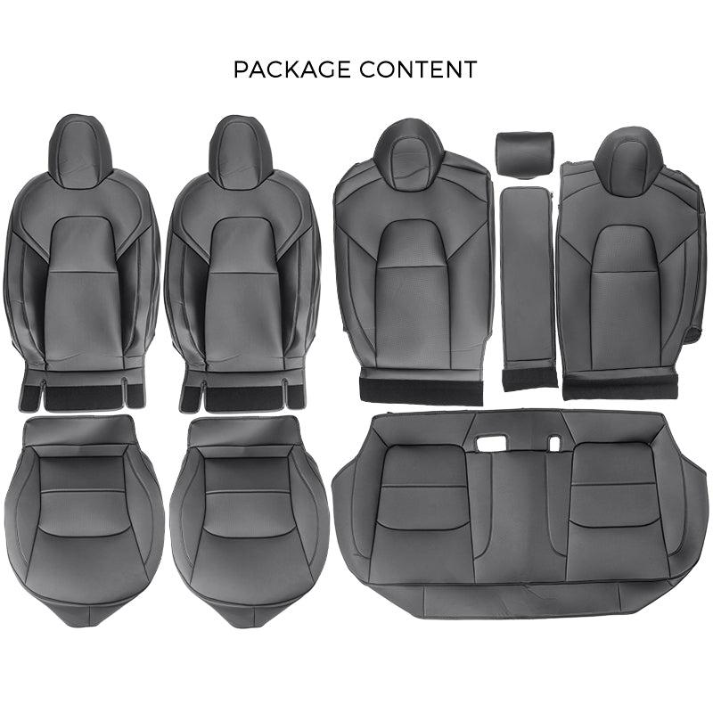 SERTUV Car Seat Cover Sets Custom, for Tesla Model 3 2019 2020