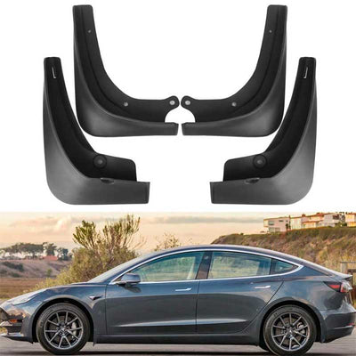 Kit de Belles Mudflaps Hidden Form pour Tesla Model 3 2017-2024 / Model Y  2020-2024 (4pcs)