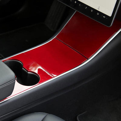 Indoor Black &Red Line Stretch Satin Full Car Cover Custom For Tesla Model 3  US