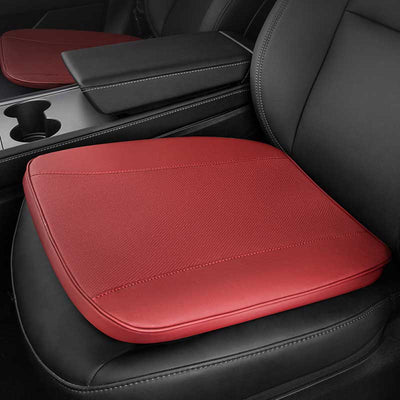 Leather Seat Cushions Custom Fit Driver Seat Protector Pads Red Thread Auto  Interior Decor Accessories – SEAMETAL