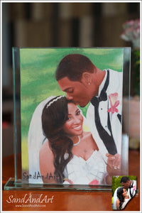 Personalize Your Picture to Sand Portrait into Glass Vase - FREE SHIPPING