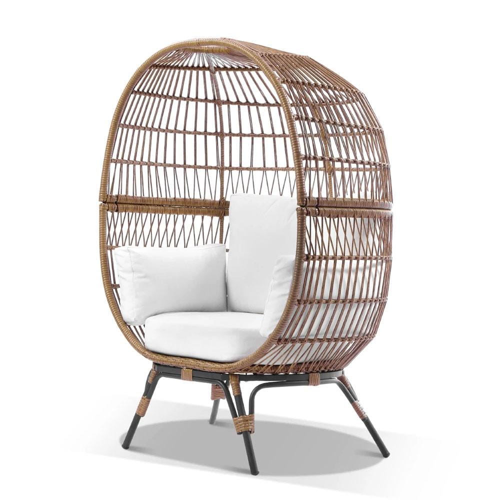 outdoor wicker dome chair