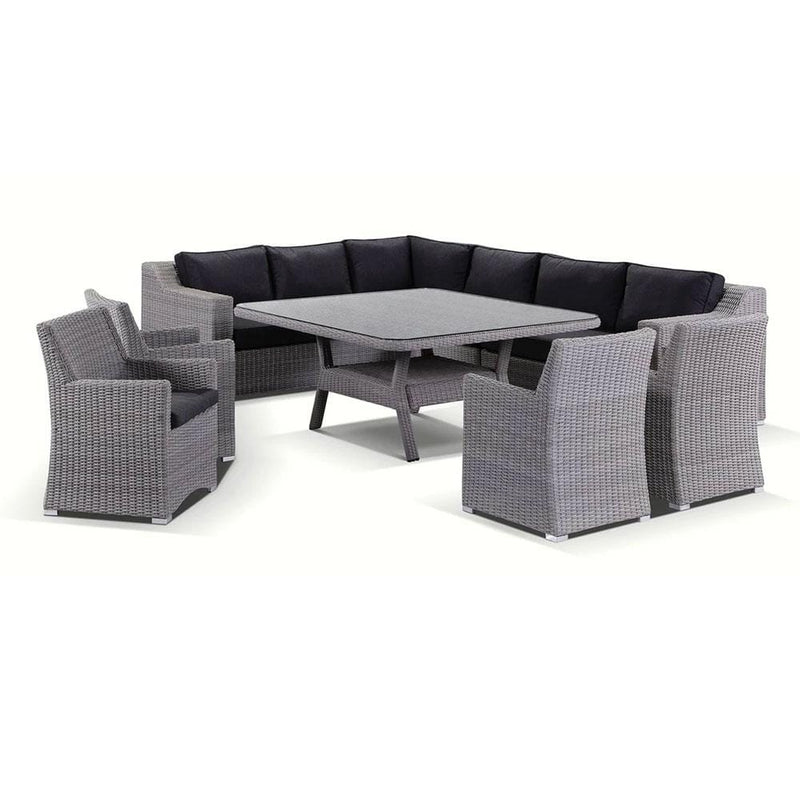 milano 9 piece outdoor setting