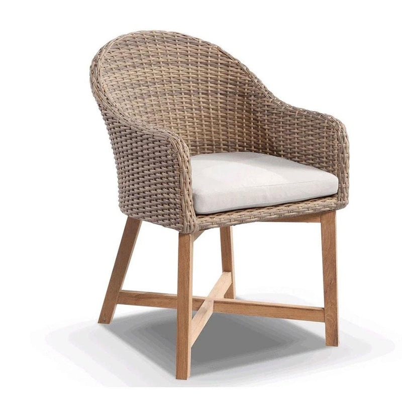 wicker garden dining chairs