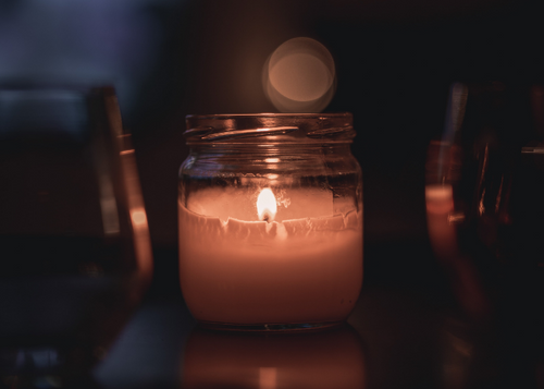 candle lit mood lighting
