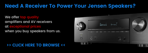 av receiver with Jensen speakers.