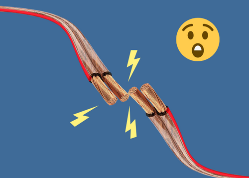 2 speaker cables create a zap