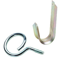 1 5/16” J Hook with Hammer on Beam Clamp 1/8”-1/4” Flange