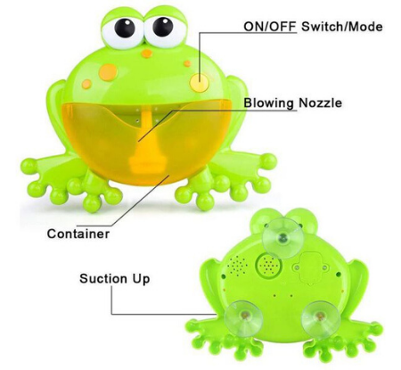 frog that makes bubbles in bath
