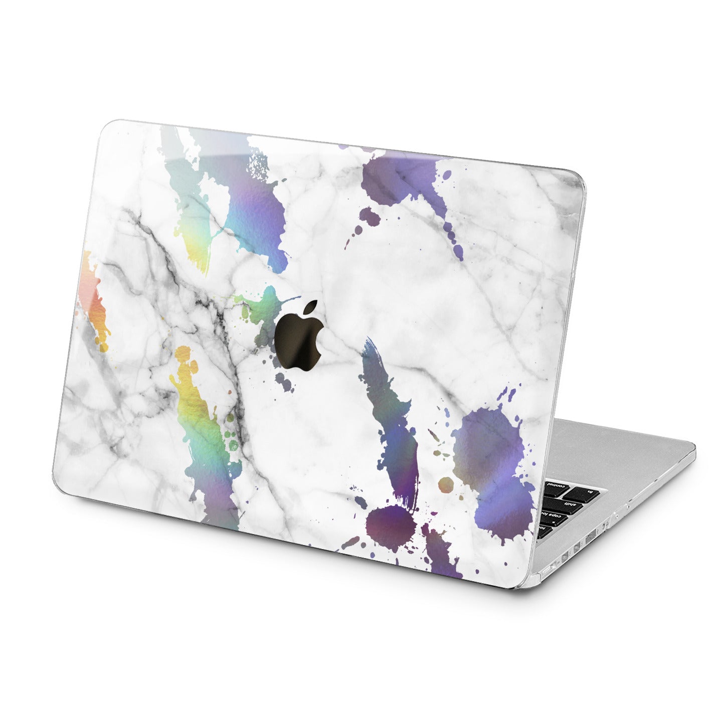 Lex Altern Clear Case For Apple Macbook Air 13 Mac Pro 15 Inch Retina 12 11 19 18 17 16 Women Floral Artistic Design Flowers Print Bright Cover Blue Petals Laptop Plastic Touch Bar Hard Shell Cases Office Products
