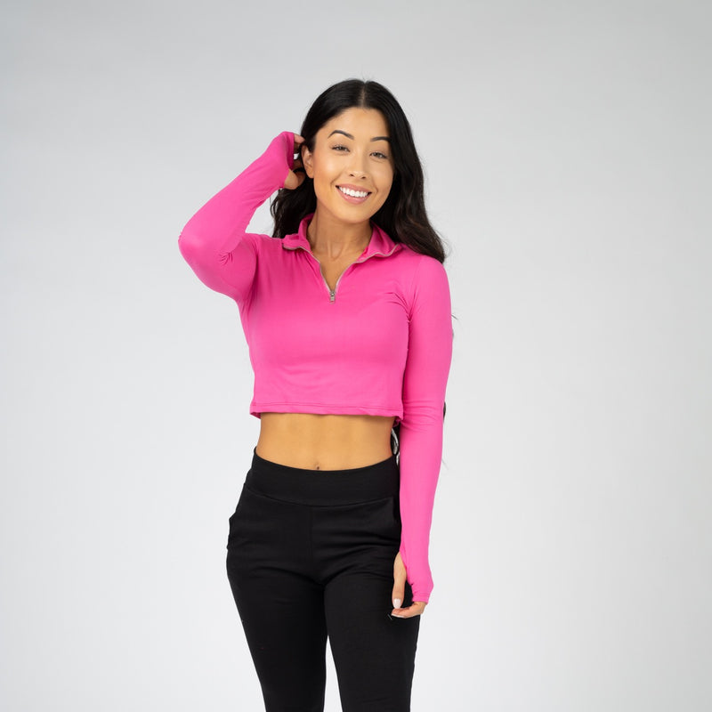 Polo Babe Crop Top Barbie Pink