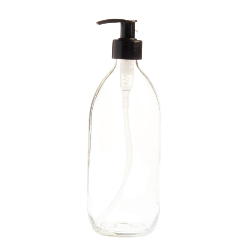 Download Buy 500ml Clear Glass Generic Bottle with Pump Dispenser ...