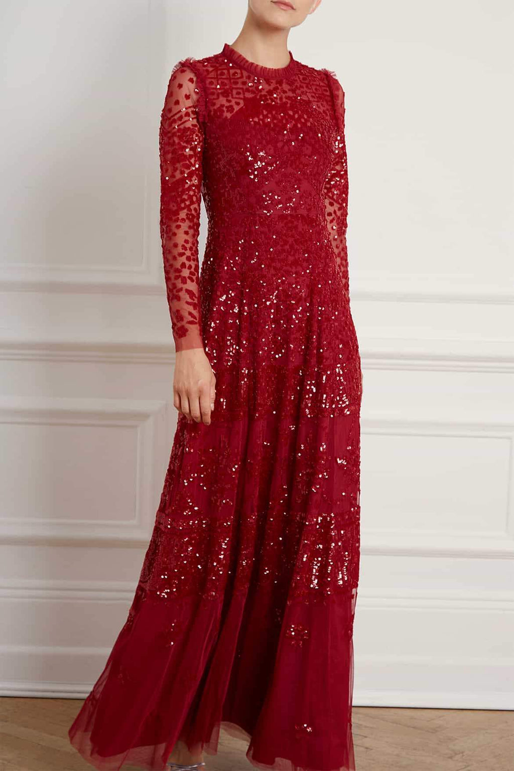 CR20 New Season Aurora Gown in Cherry Red