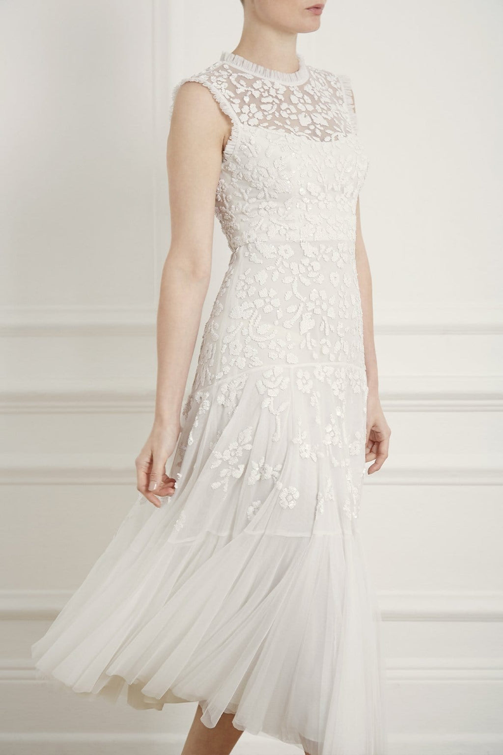 AW19 Bridal Collection | Bella Sequin Sleeveless Ballerina Bridal Dress ...