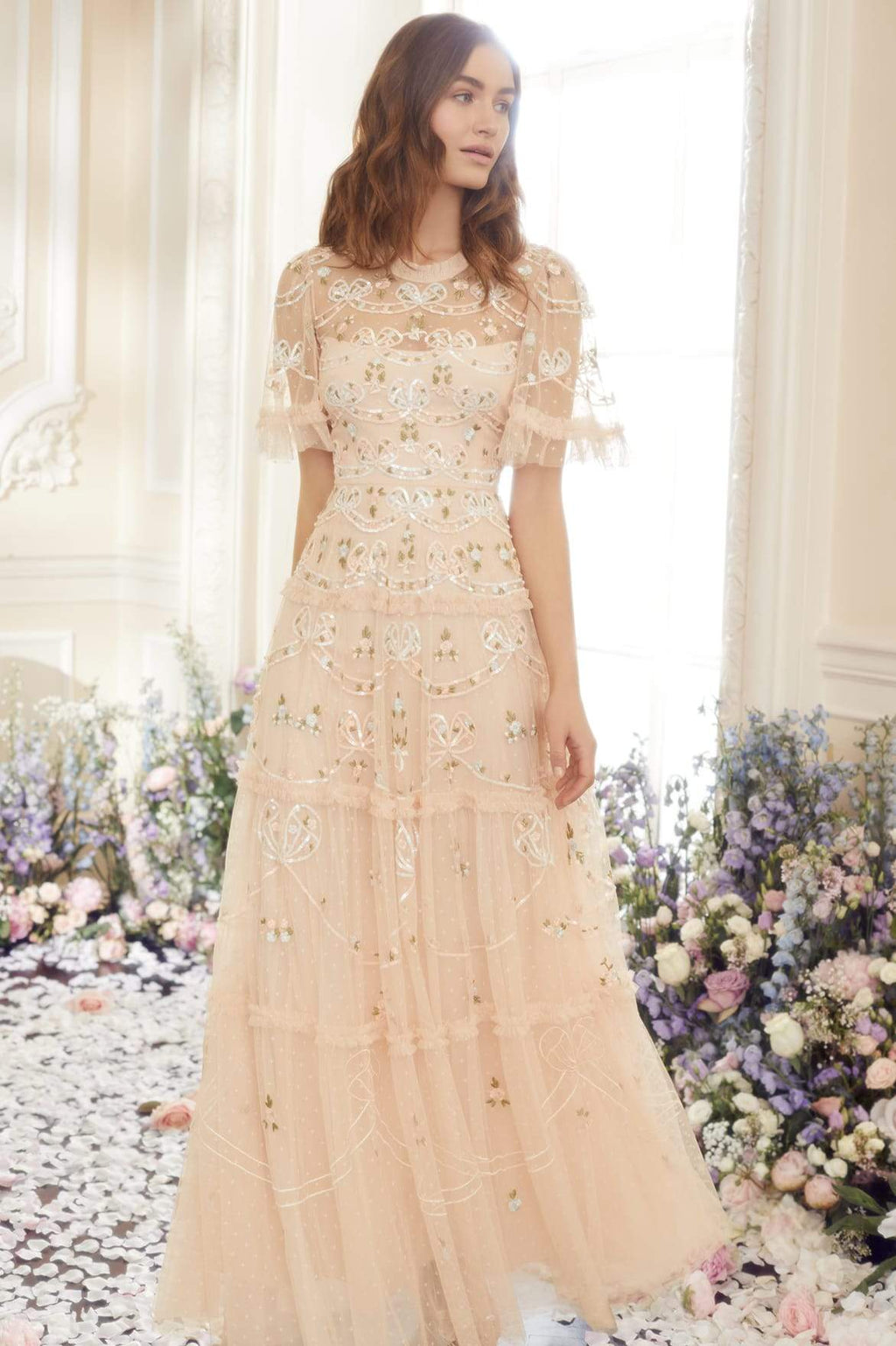 Blushing Floral Gown