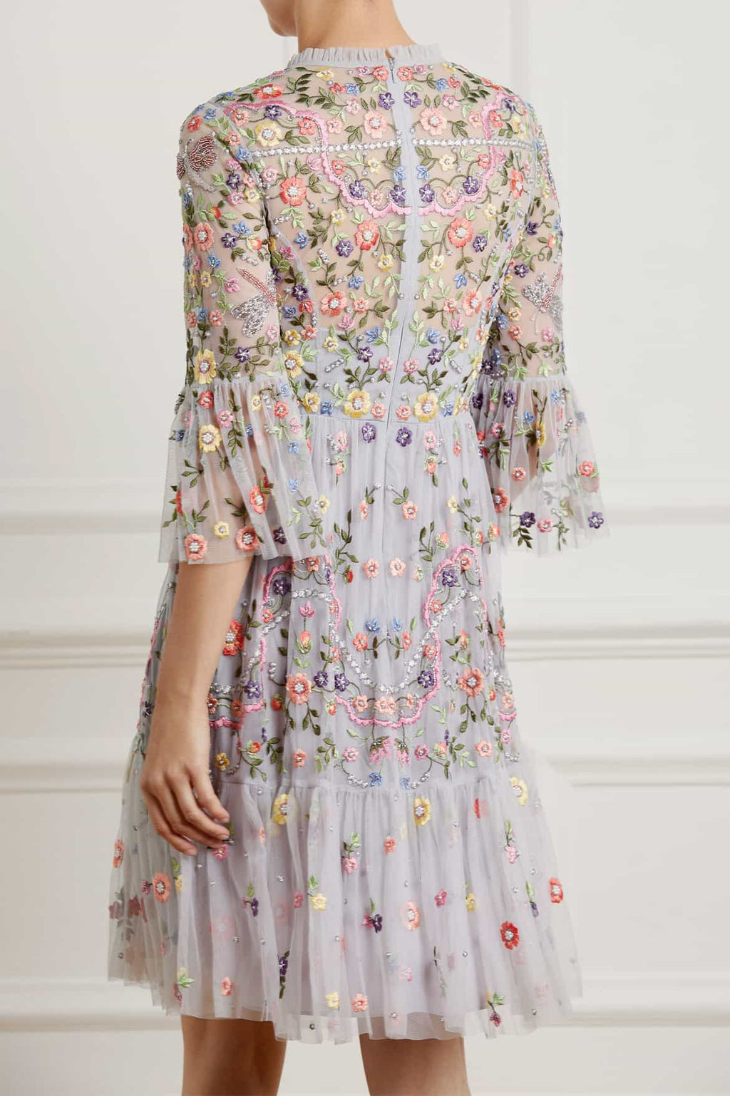 dragonfly garden midi dress