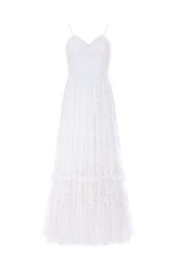 Margot Cami Ankle Gown – White | Needle & Thread