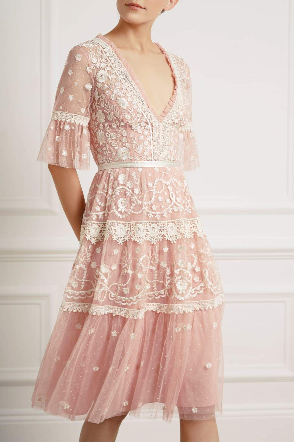 needle and thread midsummer lace gown