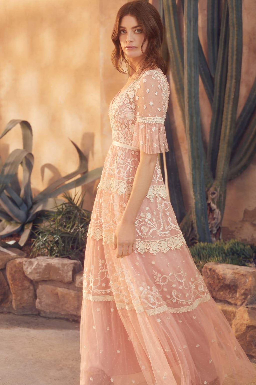 needle and thread midsummer lace gown
