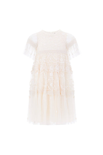 Midsummer Lace Kids Dress – Champagne | Needle & Thread