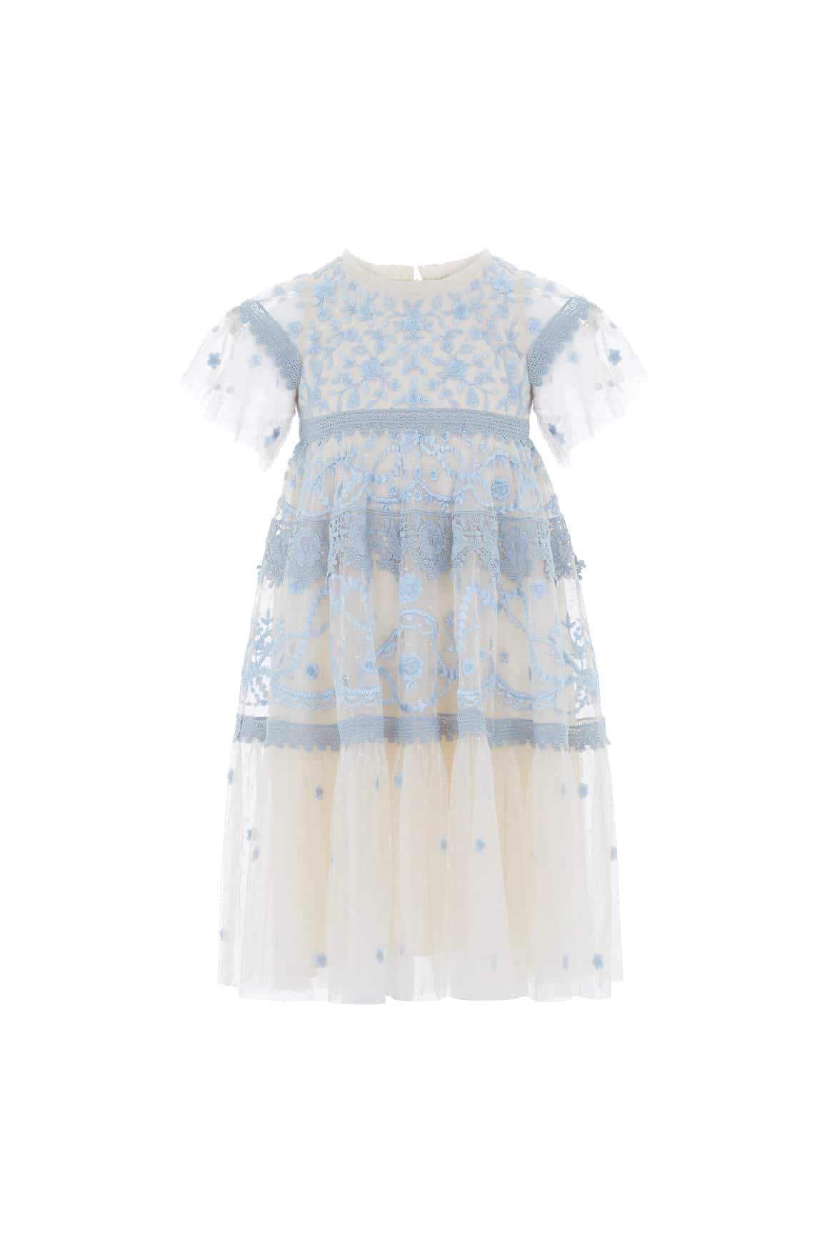 baby blue kids dress